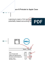 Lesson 6:prelude To Apple Case: Learning To Read A 10-K and Adjust Potentially Biased Accounting Numbers