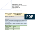 Actividad Pedagógica - #2 - Educ. Física.3er Año