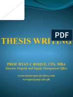 Thesis Writing - CAF