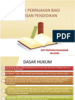 Aspek Perpajakan Yayasan Pendidikan