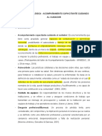 Guía metodológica para el acompañamiento capacitante cuidando al cuidador