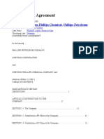 Contribution Agreement: Chevron Phillips Chemical Phillips Petroleum