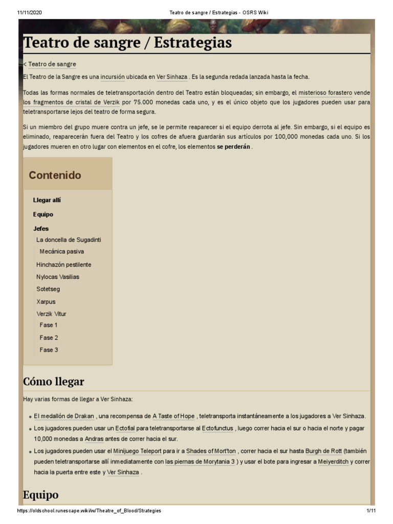 Estrategias para el Teatro de Sangre OSRS | PDF | Tornados | Naturaleza