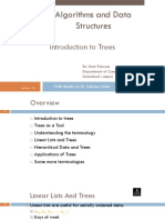 Algorithms and Data Structures: Introduction To Trees