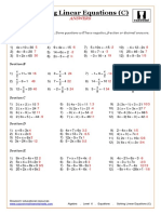 Algebra.-Equations.-Solving-Linear-Equations-C.-ANSWERS