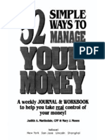 52 Simple Ways To Manage Your Money