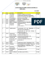 Planificación de Redes de Consejería - SUICIDIO