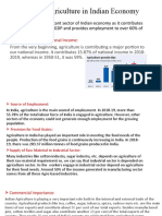 Role of Agriculture in Indian Economy