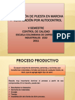 Verificacion de Puesta en Marcha y Verificacion Por Autocontrol