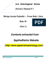 Bhrigu Sarala Padatthi From Rule 1 Thru Rule 30 Part 1