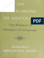 On The Margins of Discourse The Relation of Literature To Language
