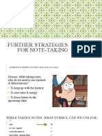 Further Note-Taking Strategies