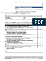 Contractor Whs Inspection Checklist: Doc Reference: Domn-Whsms Form 3.17E Version Number: 2.2