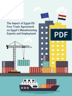 The Impact of Egypt-EU Free Trade Agreement On Egypt's Manufacturing Exports and Employment