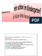 Thema B1 Fremdsprachen Schon Im Kindergarten