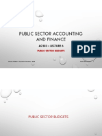 Public Sector Accounting and Finance: Ac403 - Lecture 6