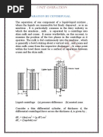 Unit Operation: Liquid Separation by Centrifugal