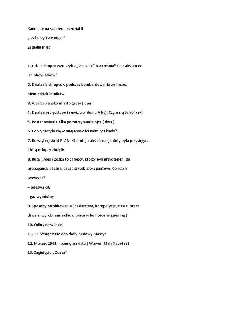 Kamienie Na Szaniec Test Nowa Era Pdf