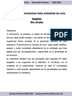 Planeación 5o Marzo 2021