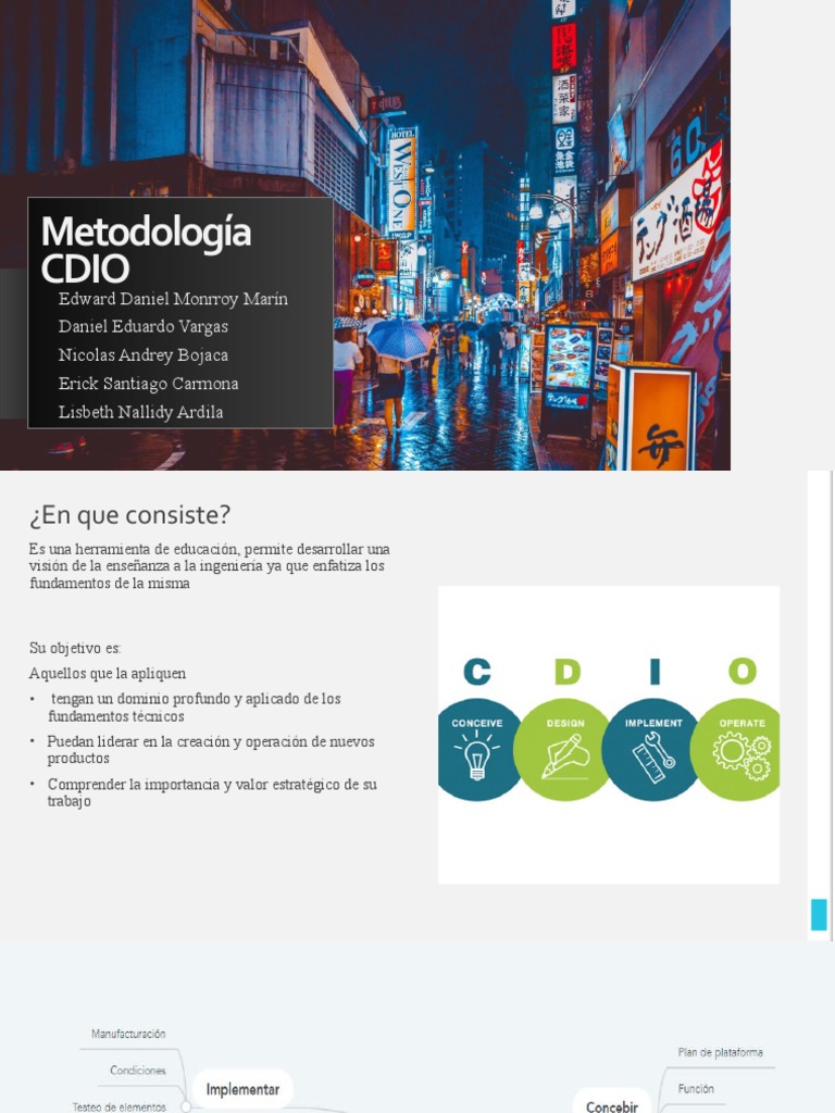 Metodología CDIO en Educación Ingenieril | PDF