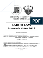 Labor Law Preweek Notes 2017