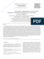 No Effect of Short-Term Arginine Supplementation On Nitric Oxide Production, Metabolism and Performance in Intermittent Exercise in Athletes