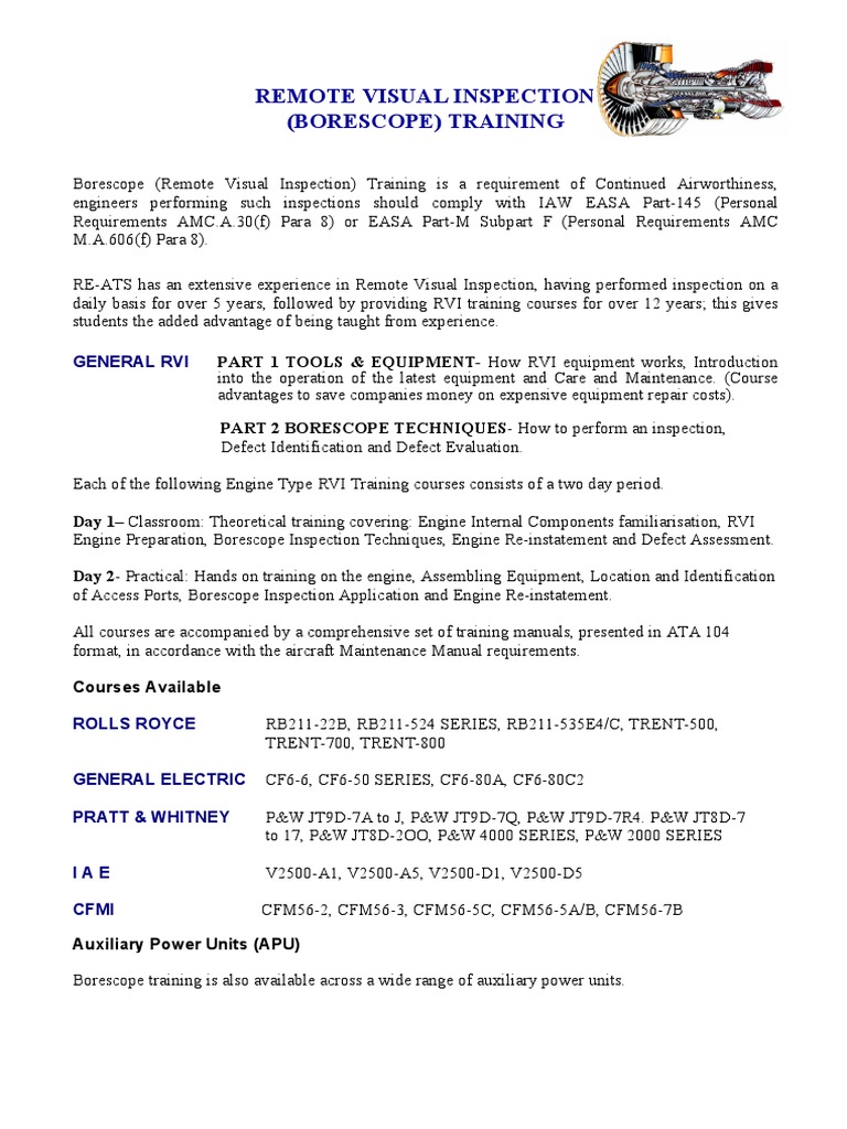 Borescope Training For The  PDF