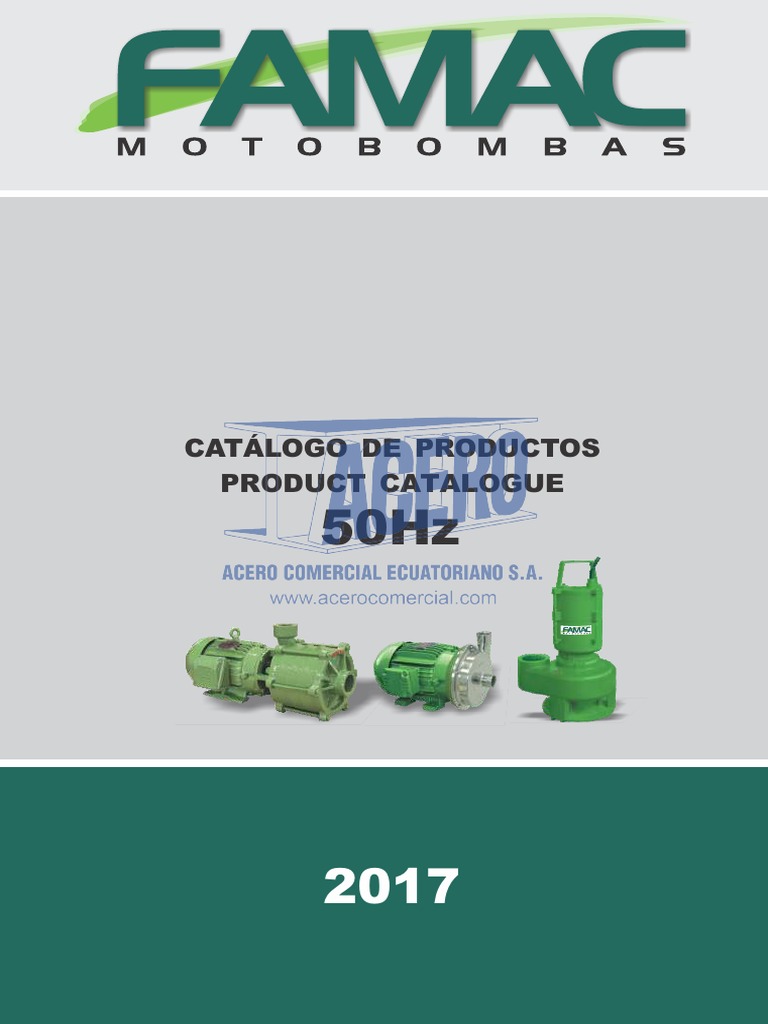 FAMAC Bombas Sumergibles | PDF | Conjuntos de elementos químicos ...
