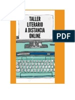 TALLER LITERARIO A DISTANCIA ONLINE