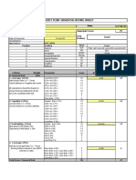 Credit Risk Grading Score Sheet