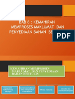 Bab 6 Kemahiran Memproses Maklumat Dan Penyediaan Bahan Bertulis