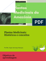 Aula I - Plantas Medicnais Histórico e Conceitos