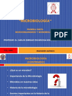 1) Microbiología y Microorganismos