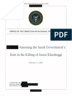 تقرير استخباري أميركي حول اغتيال الصحافي جمال خاشقجي