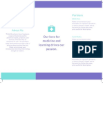 Aqua and Purple Medical Trifold Brochure (Free)