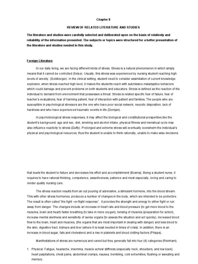 synthesis in review of related literature