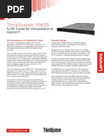 Thinksystem Sr635: 1U/1P Tuned For Virtualization & Hybrid It