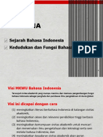 Kedudukan Dan Fungsi Bahasa Indonesia