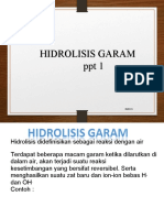 HIDROLISIS GARAM: REAKSI, JENIS DAN CONTOH