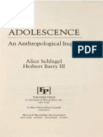 Adolescence Anthropological Inquiry