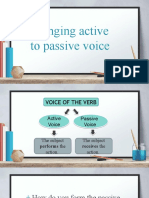 How to change from active to passive voice