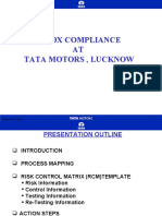 Sox Compliance AT Tata Motors, Lucknow: 1 December 27, 2004