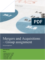 Mergers and Acquisitions - Group Assignment