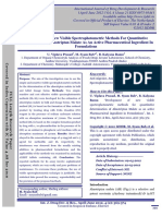 Development of New Visible Spectrophotometric Methods For Quantitativedetermination of Almotriptan Malate As An Active Pharmaceutical Ingredient Informulations