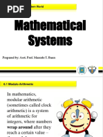 5.1 Mathematical Systems