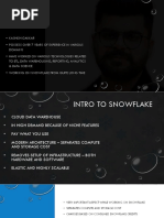 Snowflake Course Slides