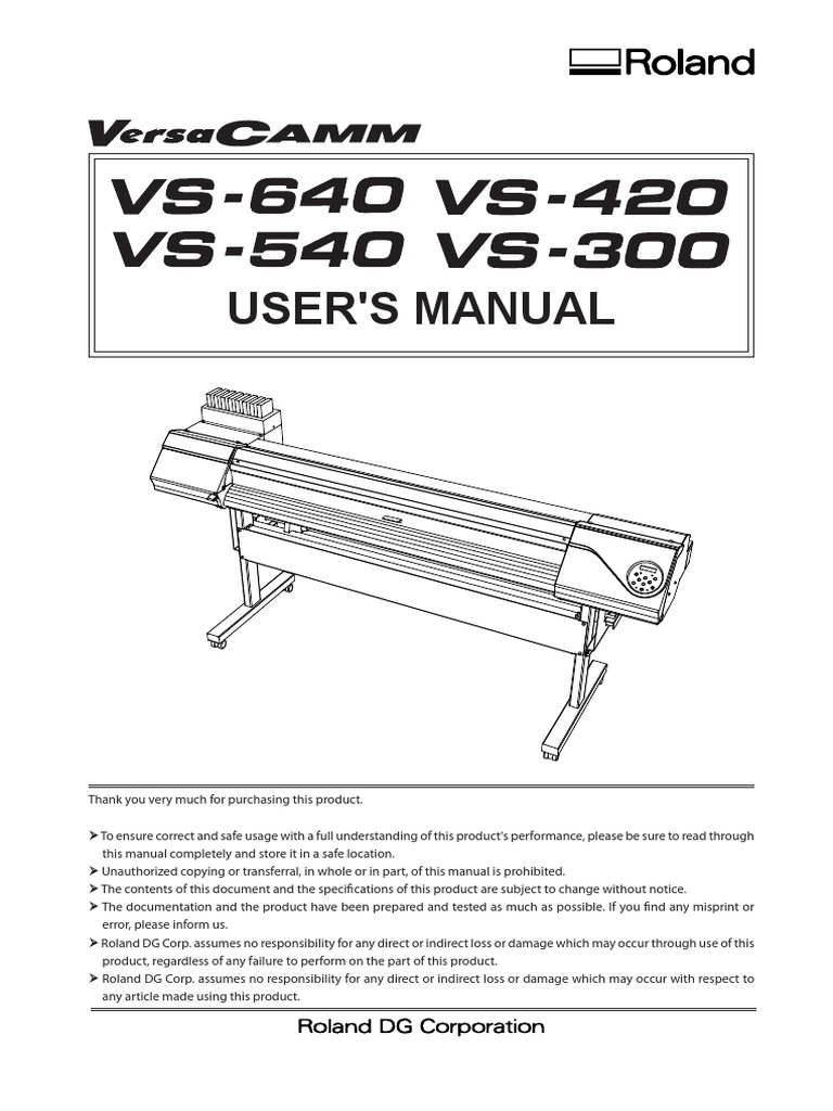 VS-640 Use en R6 | PDF | Printer (Computing) | Electrical Connector