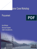 Dockside Container Crane Workshop Procurement and Other