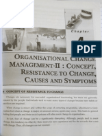 Organisational Change Management - 11: Concepf, Resistance To Change, Causes and Symptoms