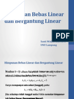 Himpunan Bebas Linear Dan Bergantung Linear